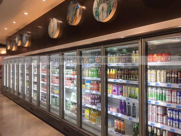 肇庆超市冷藏玻璃展示立柜
