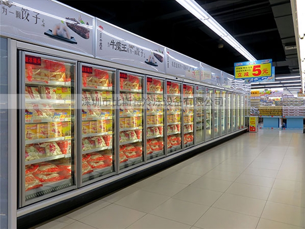 肇庆超市冷冻玻璃展示立柜